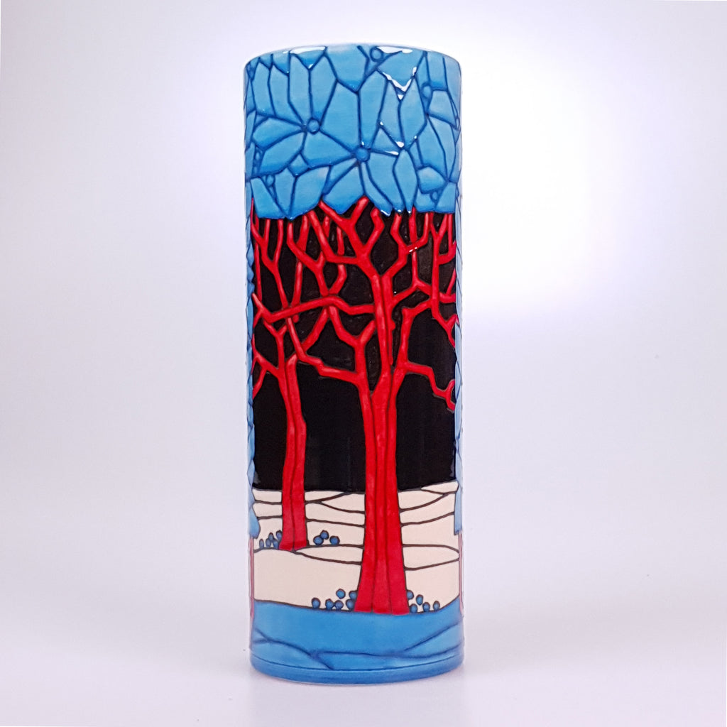 Red Tree vase designed by Sally Tuffin for the Dennis Chinaworks
