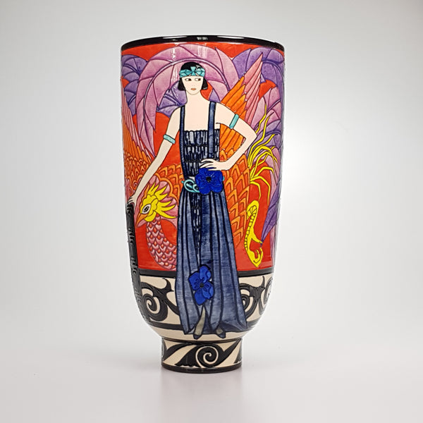 Dennis Chinaworks Fashion Phoenix Deco 15" - uk-art-pottery-test-site