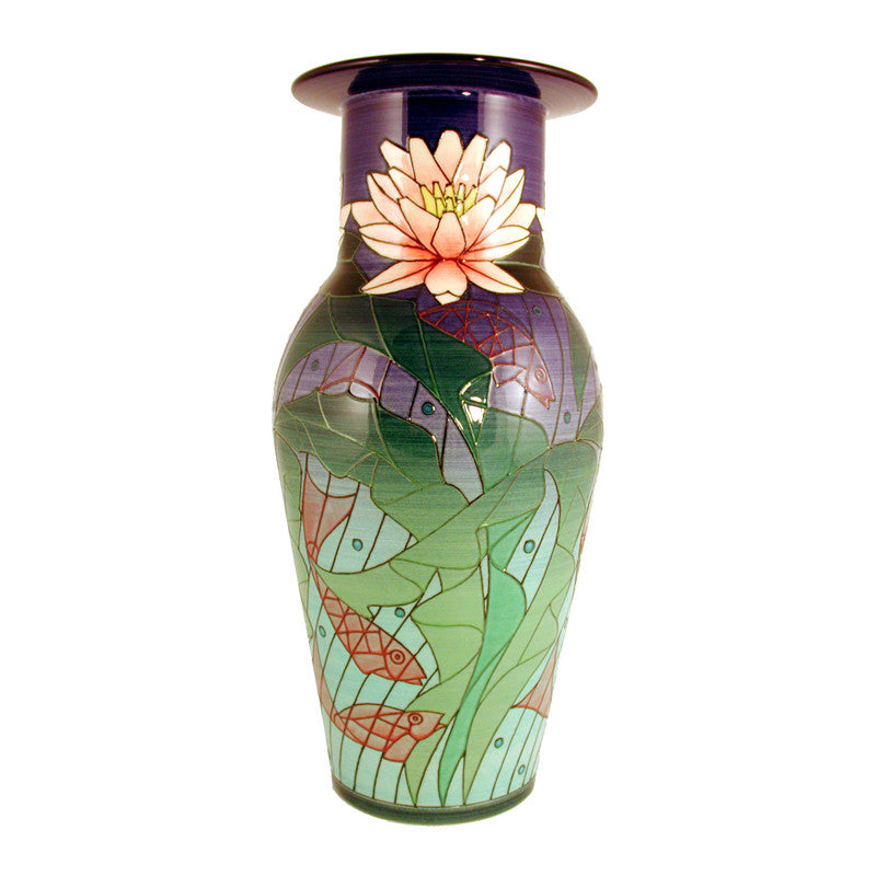 Dennis Chinaworks Seaweed Geometric Etruscan 14" - uk-art-pottery-test-site