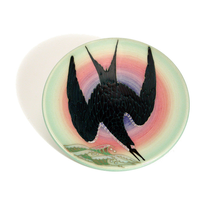 Dennis Chinaworks Sooty Tern Standard Roundel 6" - uk-art-pottery-test-site