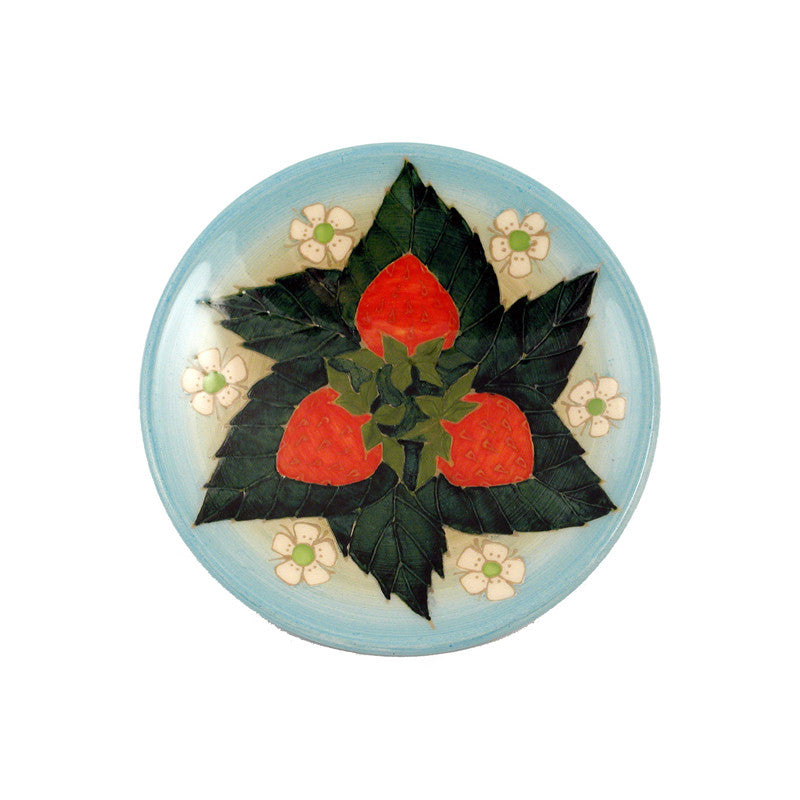 Dennis Chinaworks Strawberry Natural Roundel 6" - uk-art-pottery-test-site