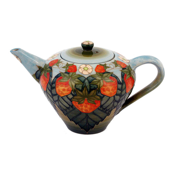 Dennis Chinaworks Strawberry Natural Teapot 5.75" - uk-art-pottery-test-site