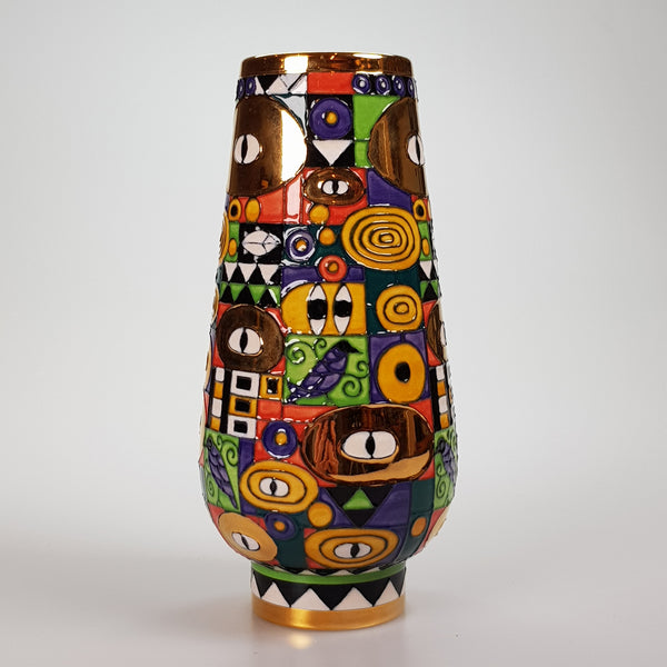 Klimt Pattern 8" Bud Vase - uk-art-pottery-test-site