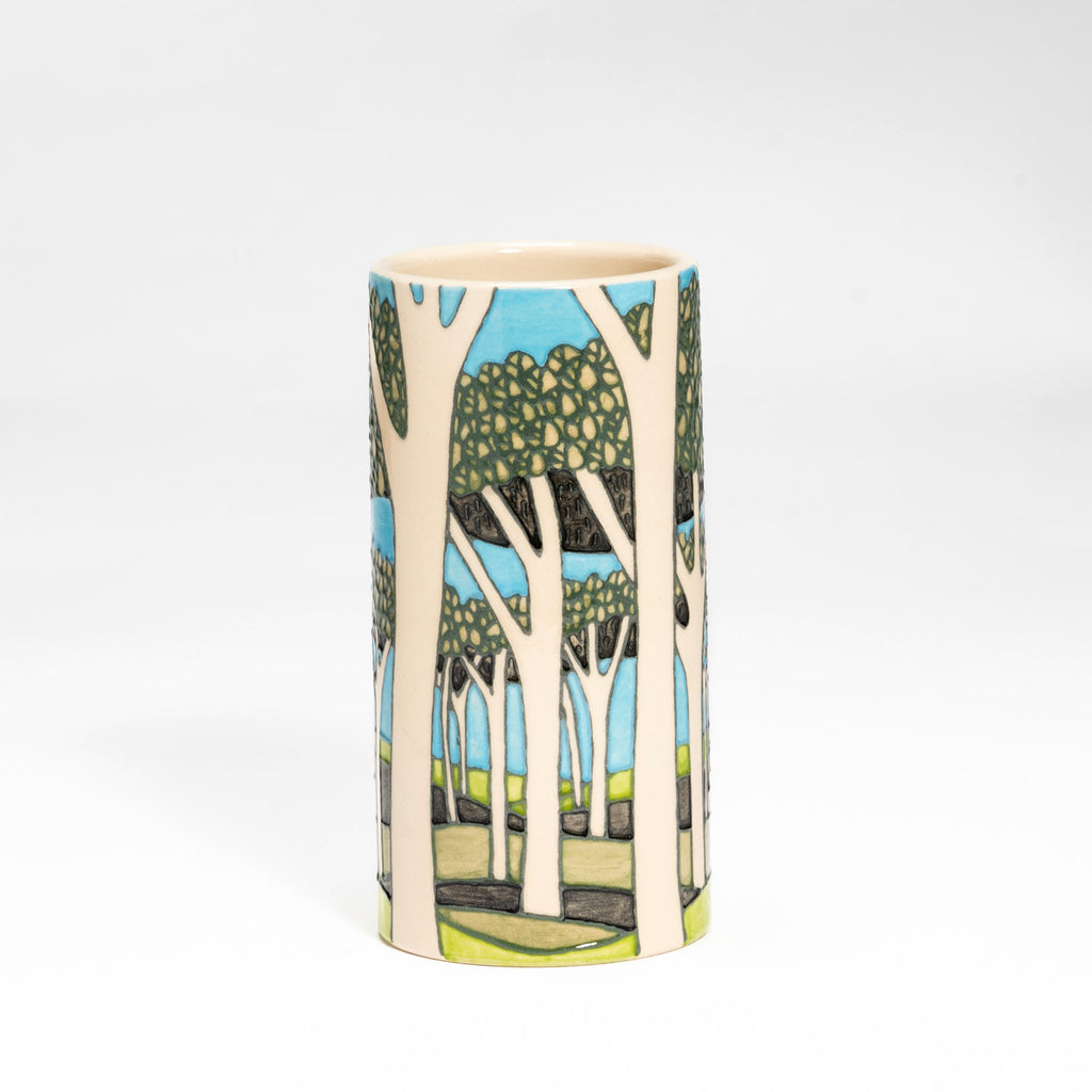 Umbrella Tree 7" Spill Vase designed by the Dennis Chinaworks